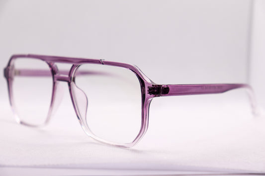 Double Bridged Gradient Purple - Eyeglasses - 6863 image 1
