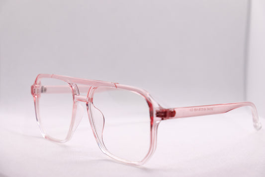 Double Bridged Gradient Pink - Eyeglasses - 6863 image 1
