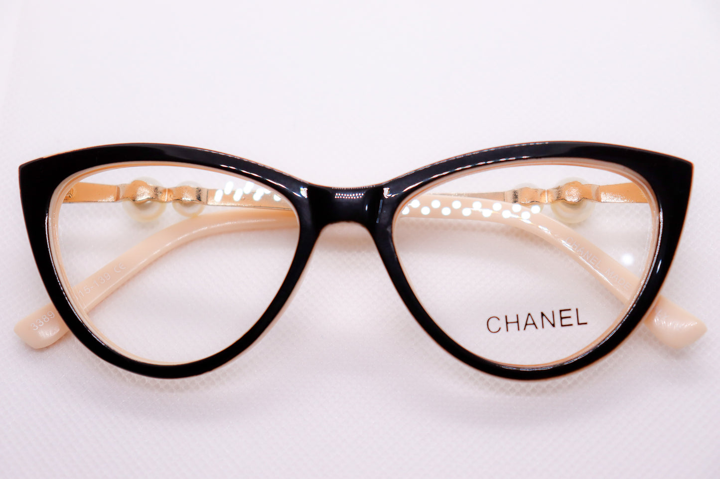 Cat Eye Black & Beige -7840 image 5