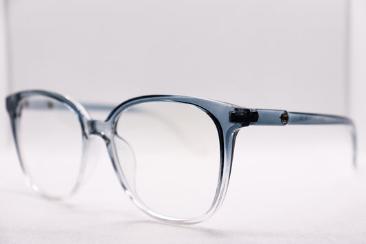 Oversized Gradient Grey Eyeglasses - 6466 image 1