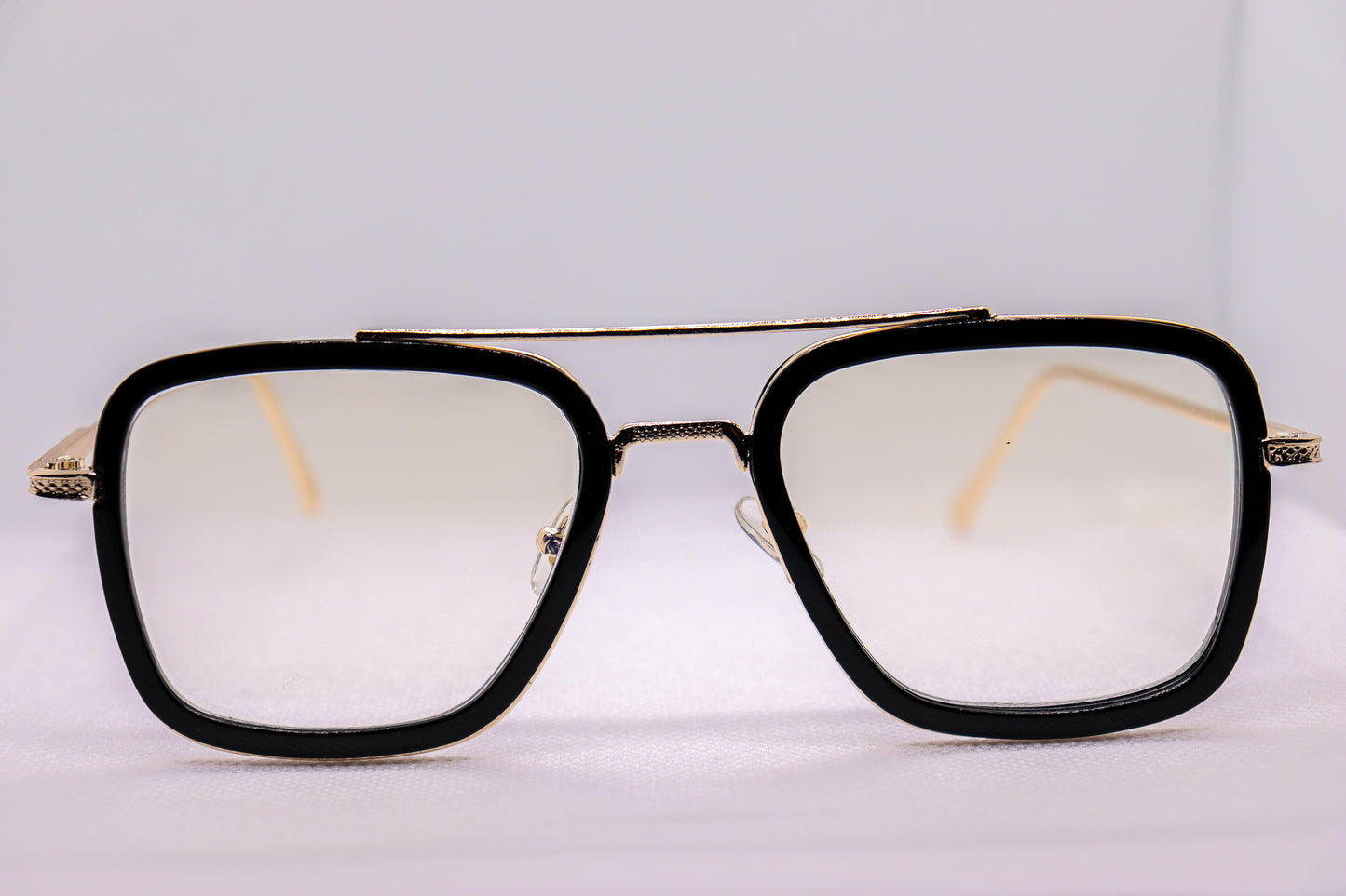 Edith Black & Gold Eyeglasses - 1375 image 0