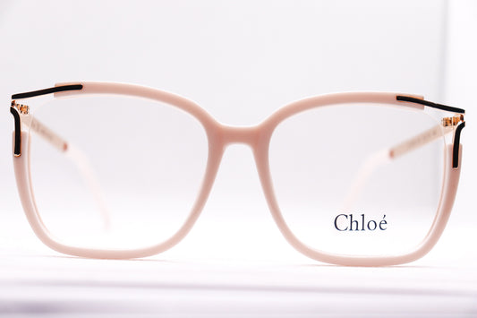 Winged Beige Eyeglasses - 7844 image 0