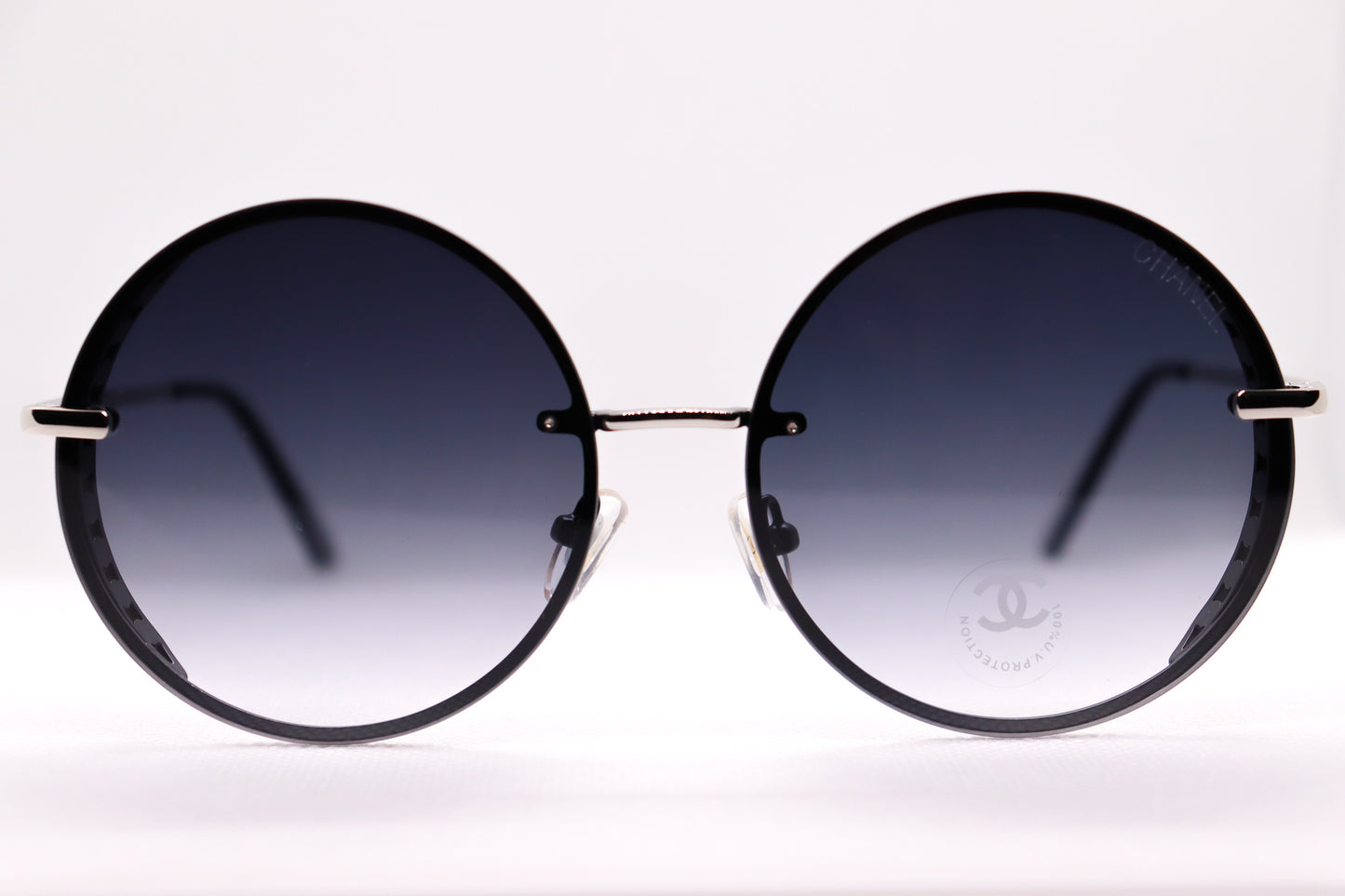 Round Golden Sunglasses - 7442 image 0