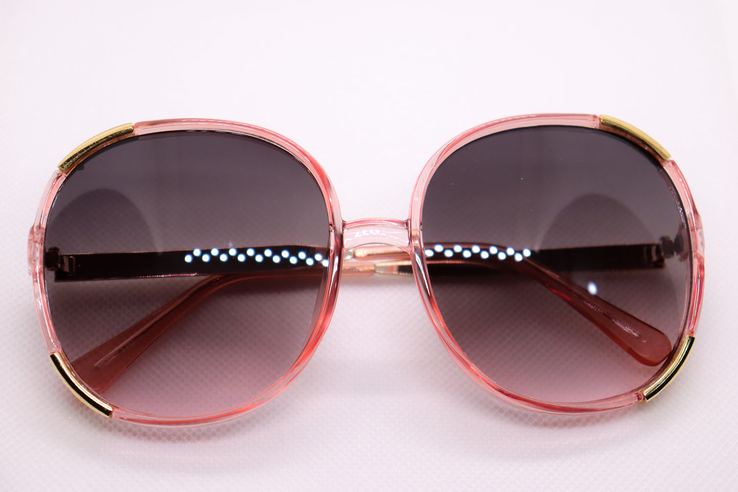 Oversized Retro Sunglasses - TeaPink - 5122 image 6