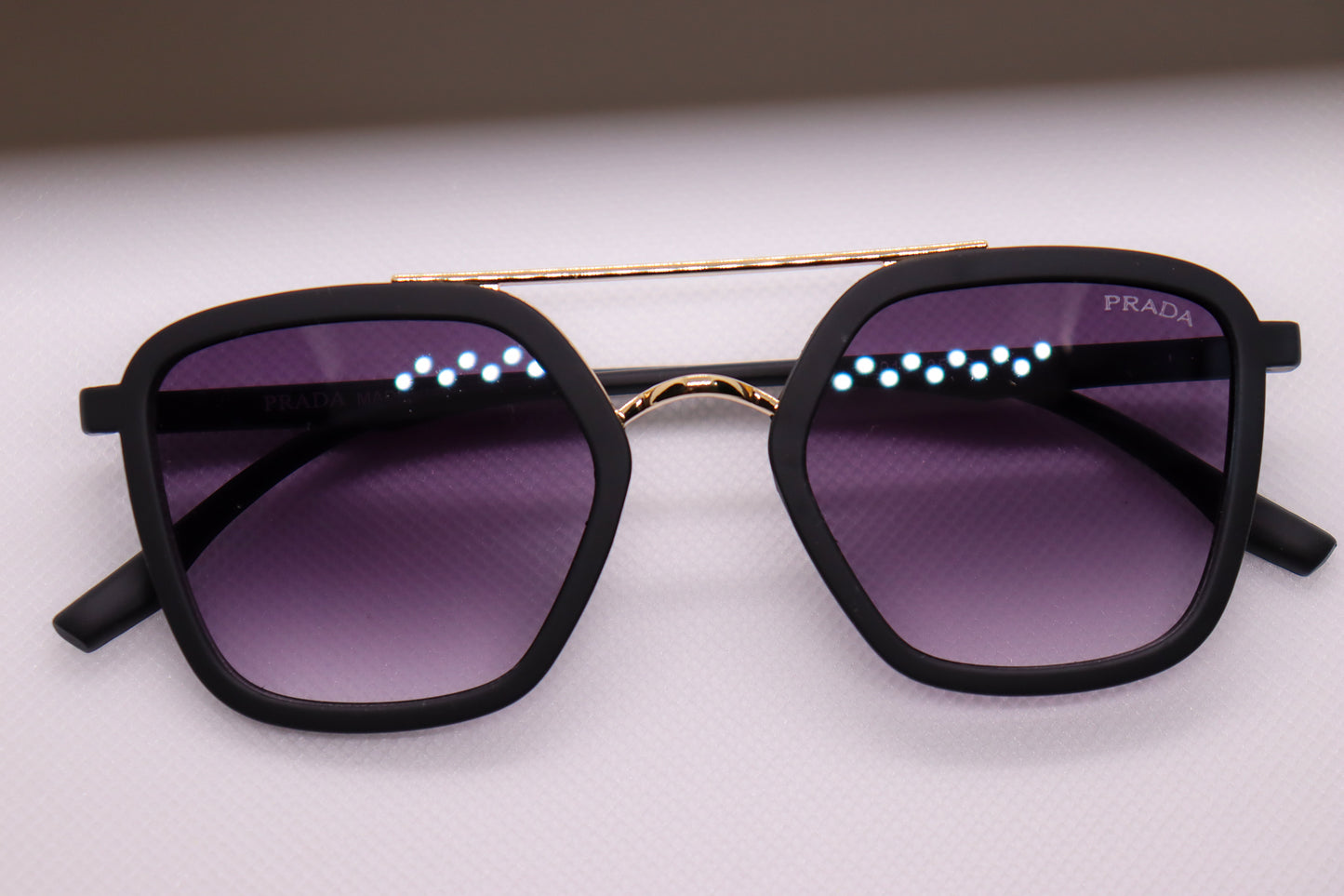 Black & Gold Sunglasses - 6923 image 6