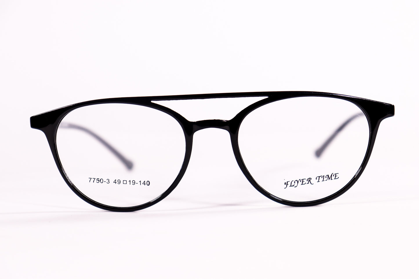 Round Double Bridge Black - BlueCut Eyeglasses - 2081 image 1