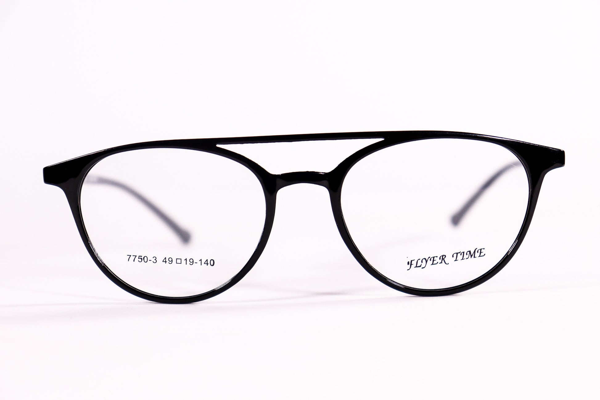 Round Double Bridge Black - BlueCut Eyeglasses - 2081 image 1
