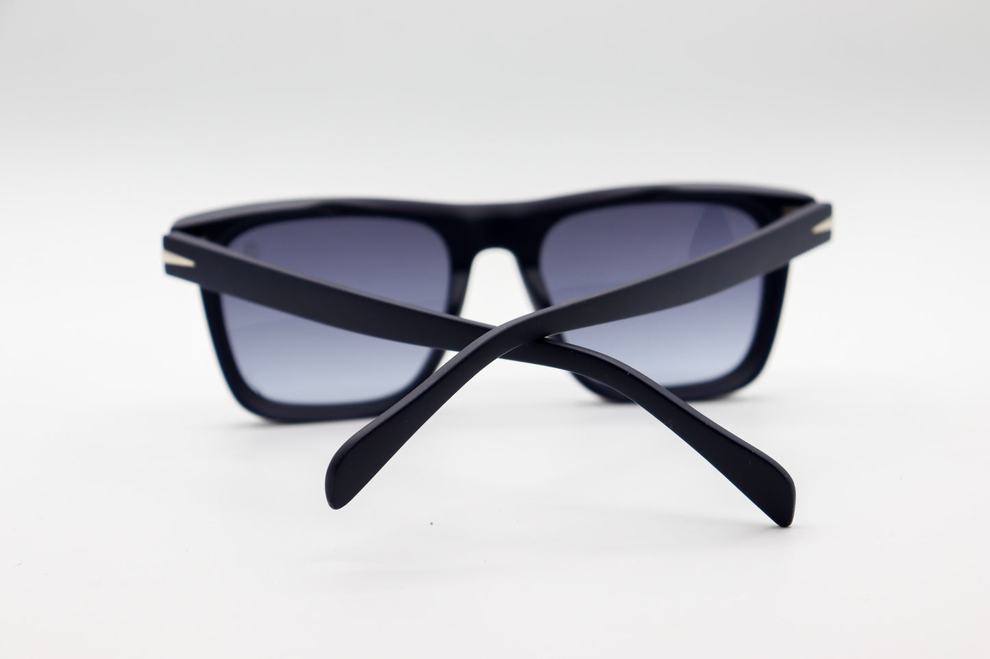 David Beckham Matte Blue Square Sunglasses- DB1887 image 2