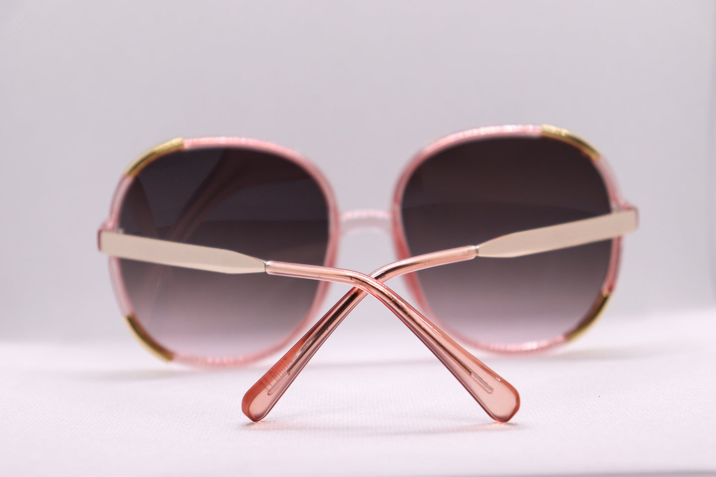 Oversized Retro Sunglasses - TeaPink - 5122 image 4