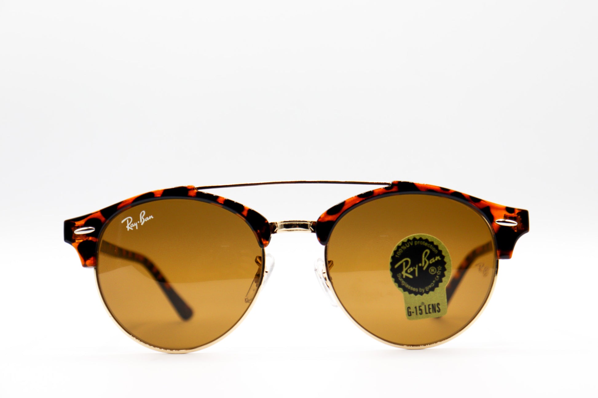 RayBan Round Double Bridge Cheetah - 4346 image 0
