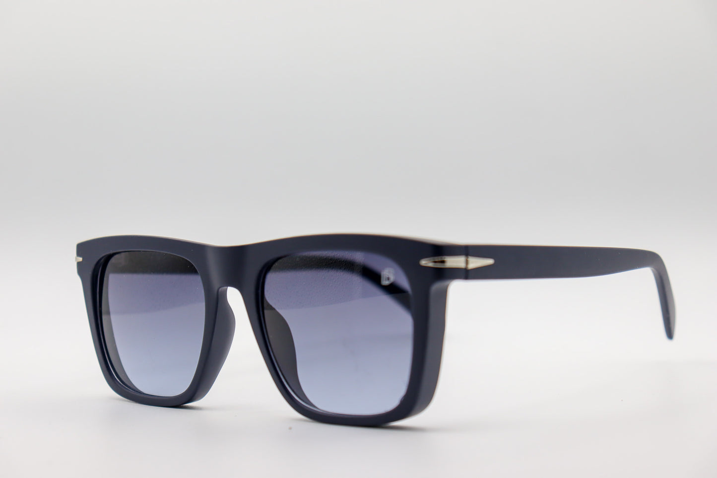 David Beckham Matte Blue Square Sunglasses- DB1887 image 1