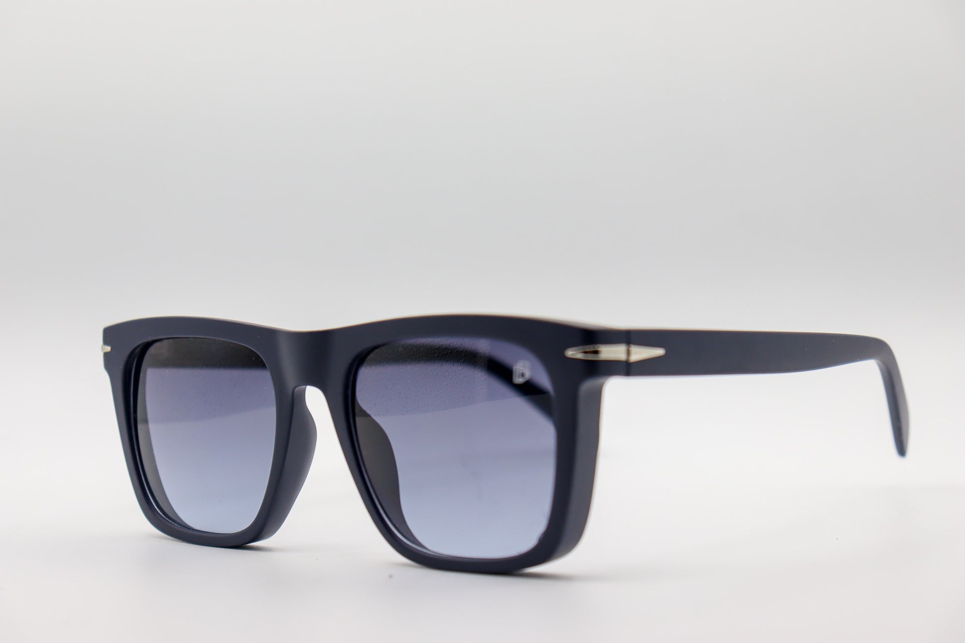 David Beckham Matte Blue Square Sunglasses- DB1887 image 1