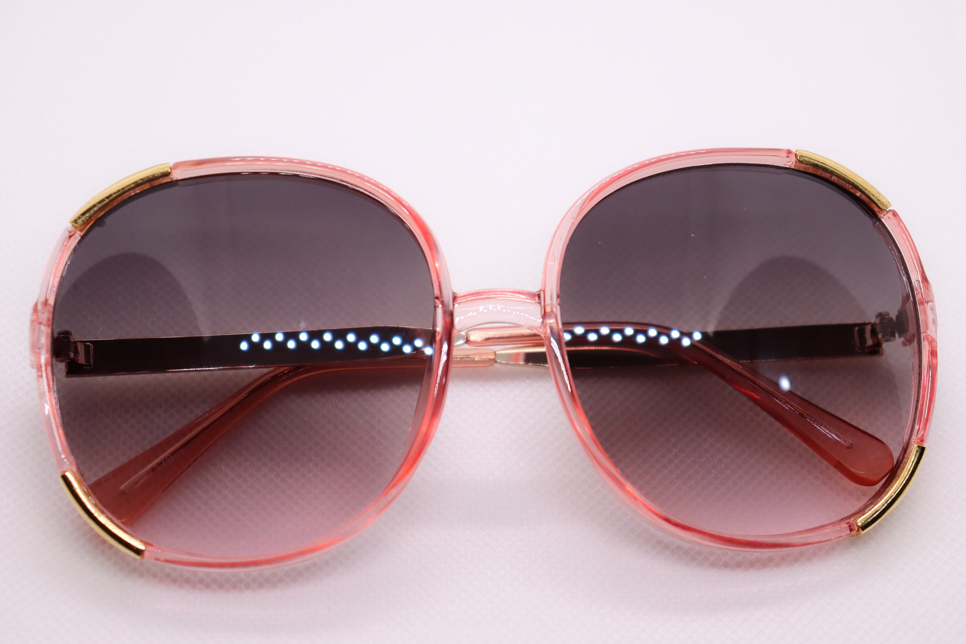 Oversized Retro Sunglasses - TeaPink - 5122 image 5