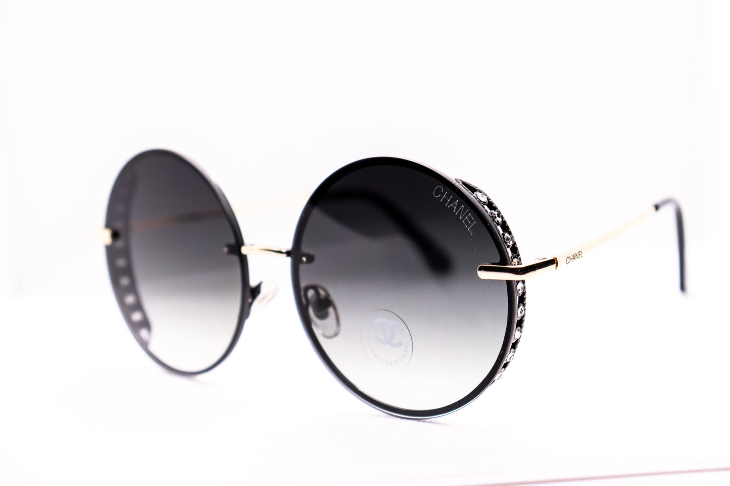 Round Silver Sunglasses - 7442 image 2