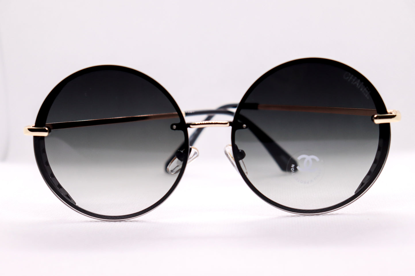 Round Silver Sunglasses - 7442 image 5