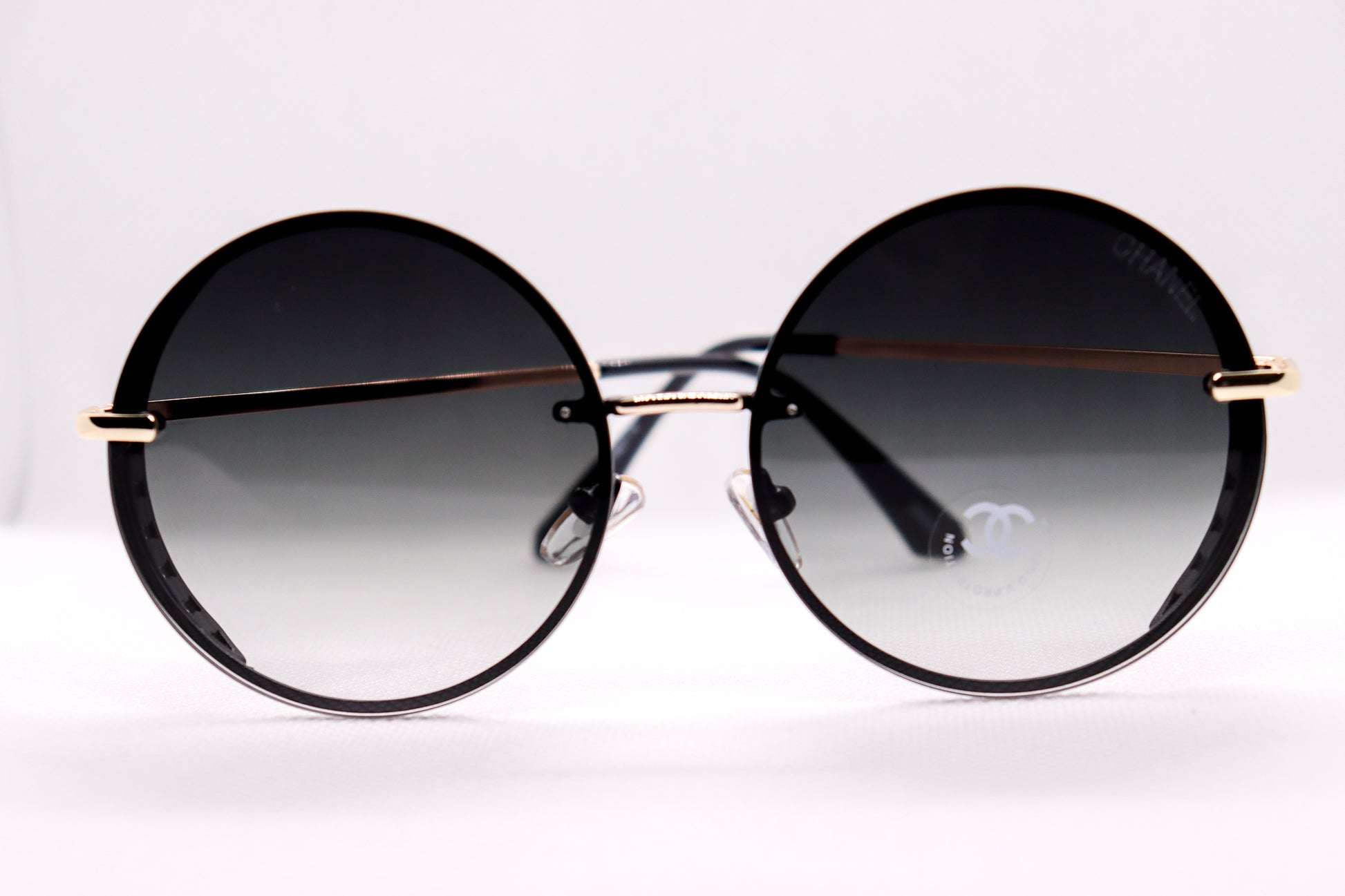 Round Silver Sunglasses - 7442 image 5