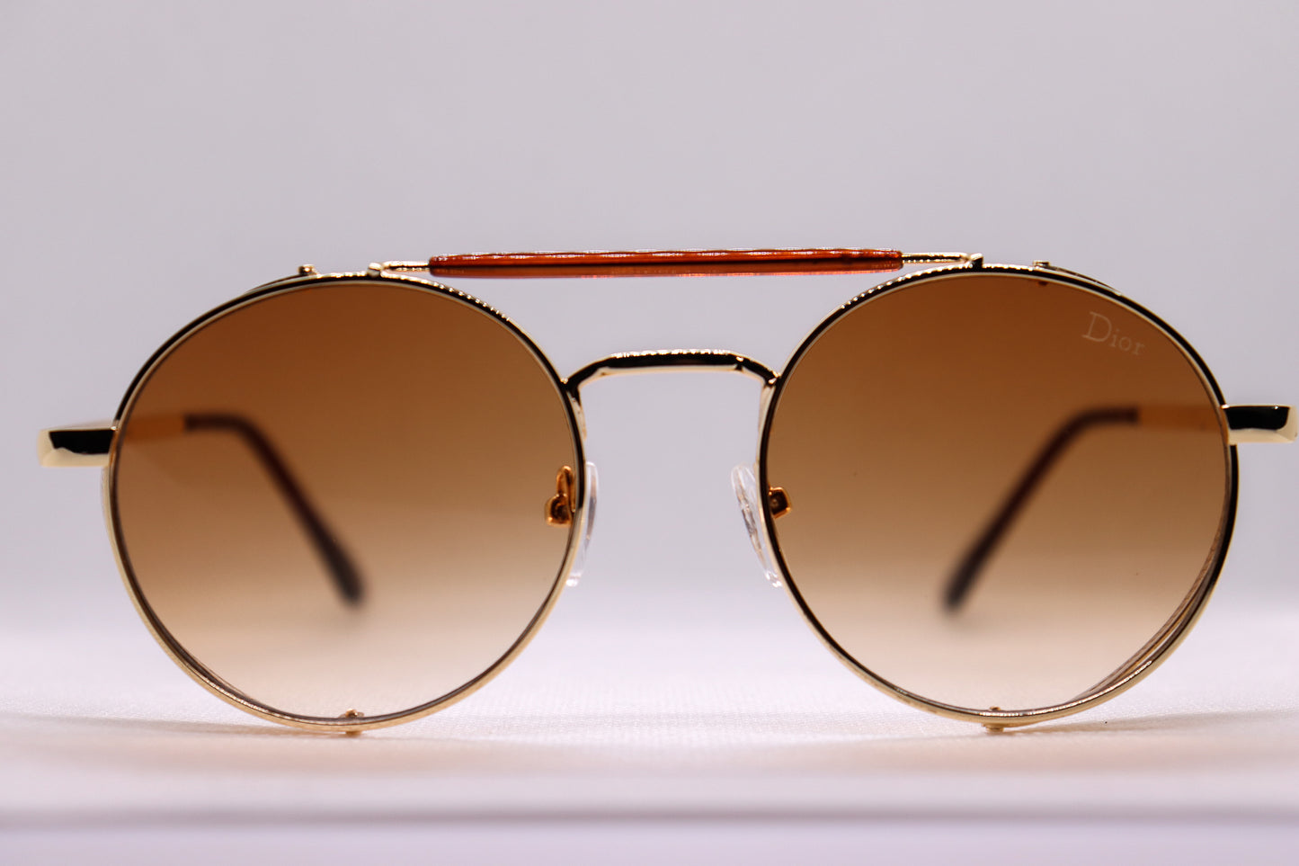Round Golden Sunglasses - 7565 image 0