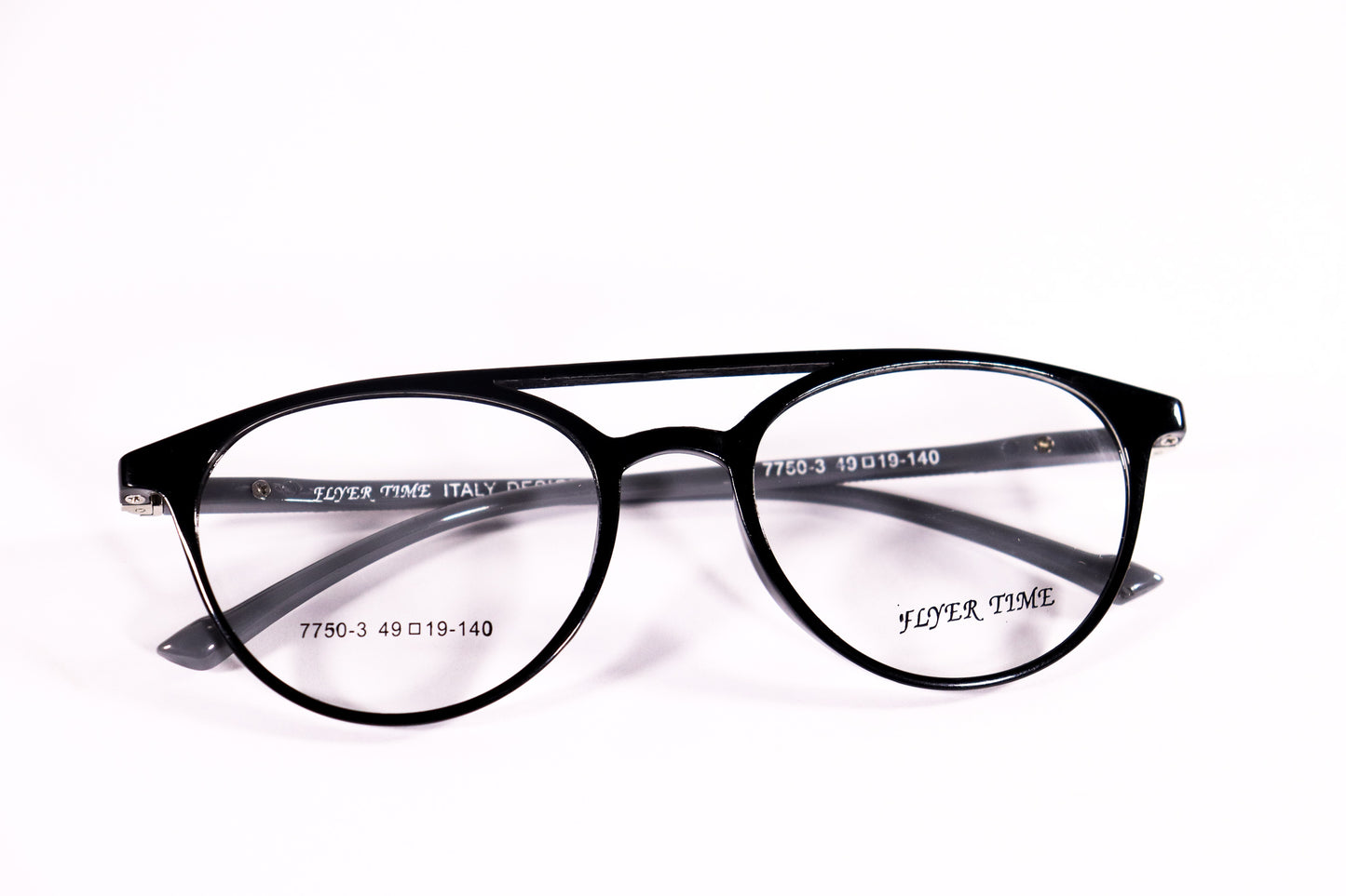 Round Double Bridge Black - BlueCut Eyeglasses - 2081 image 0