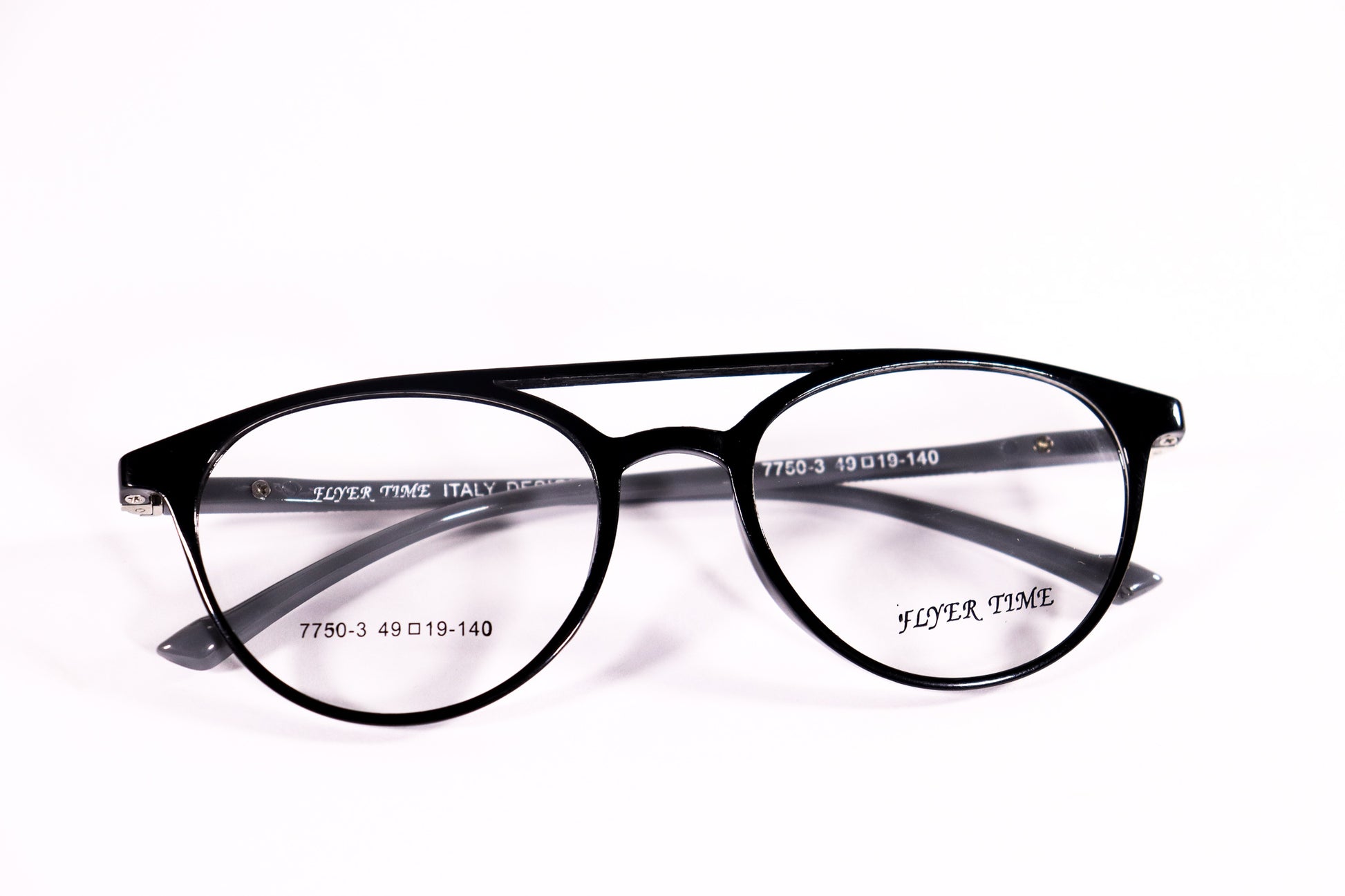 Round Double Bridge Black - BlueCut Eyeglasses - 2081 image 0