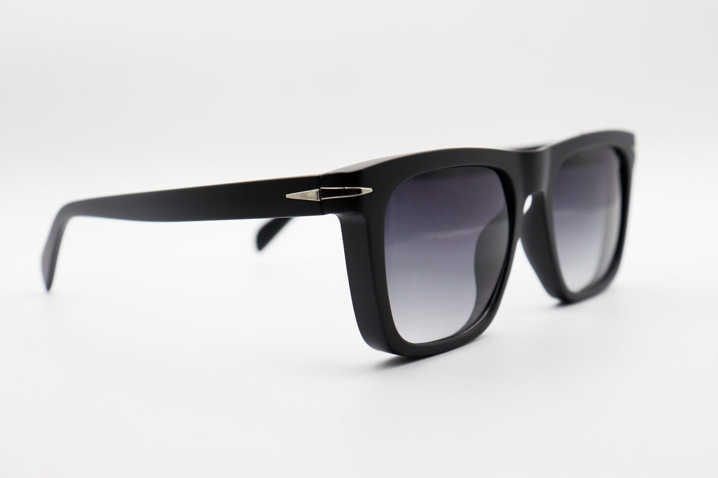 David Beckham Matt Black Square Sunglasses- DB1887 image 2