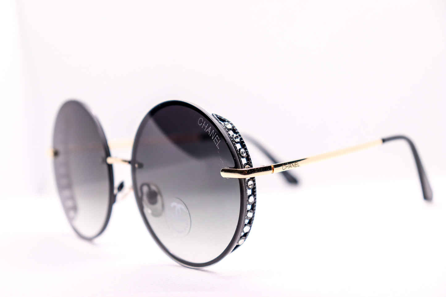 Round Silver Sunglasses - 7442 image 3