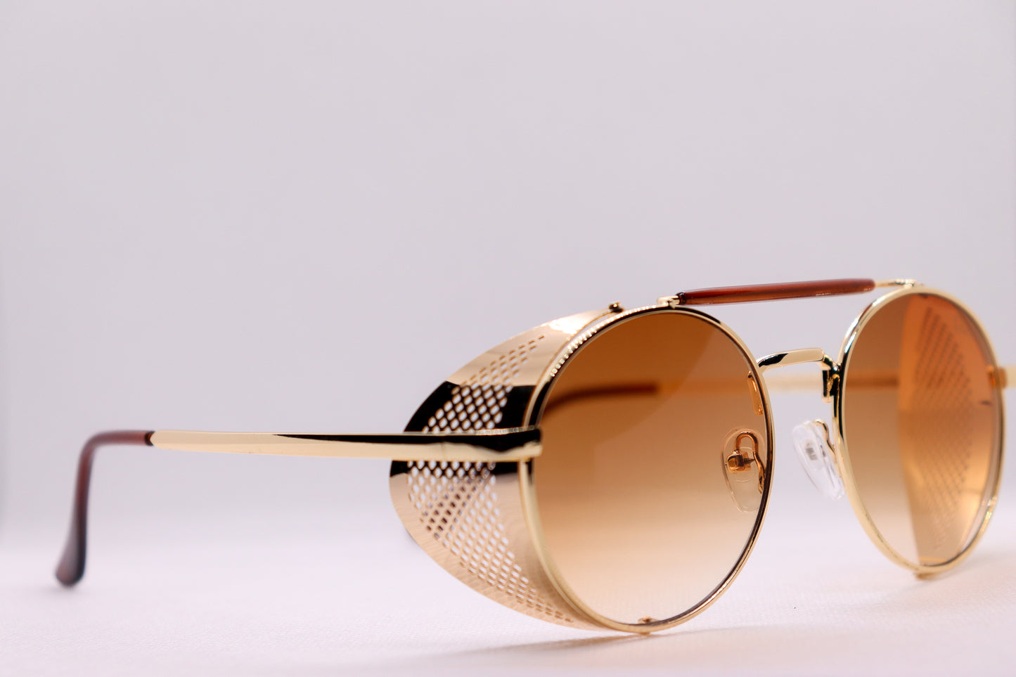 Round Golden Sunglasses - 7565 image 3