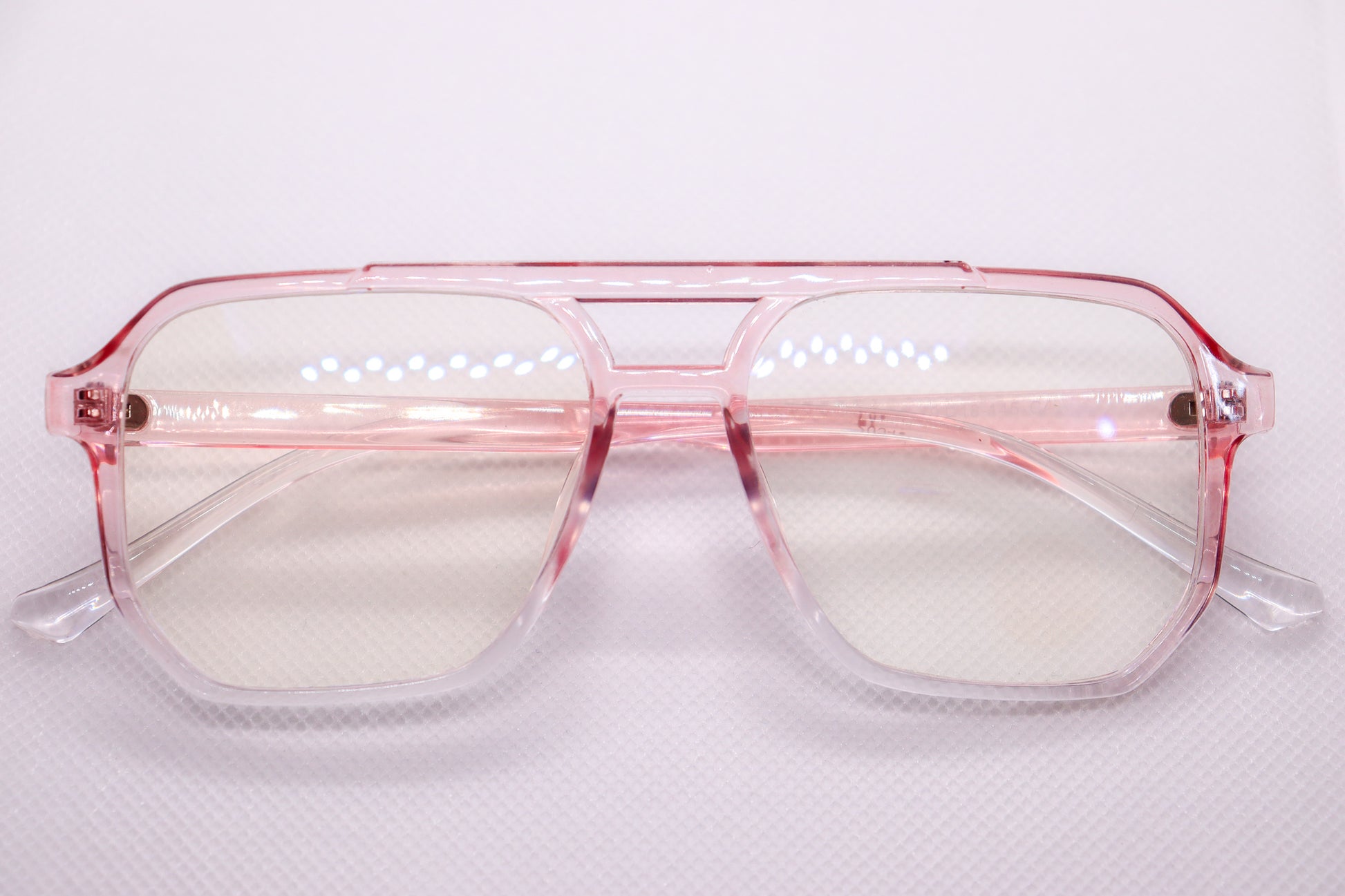Double Bridged Gradient Pink - Eyeglasses - 6863 image 5
