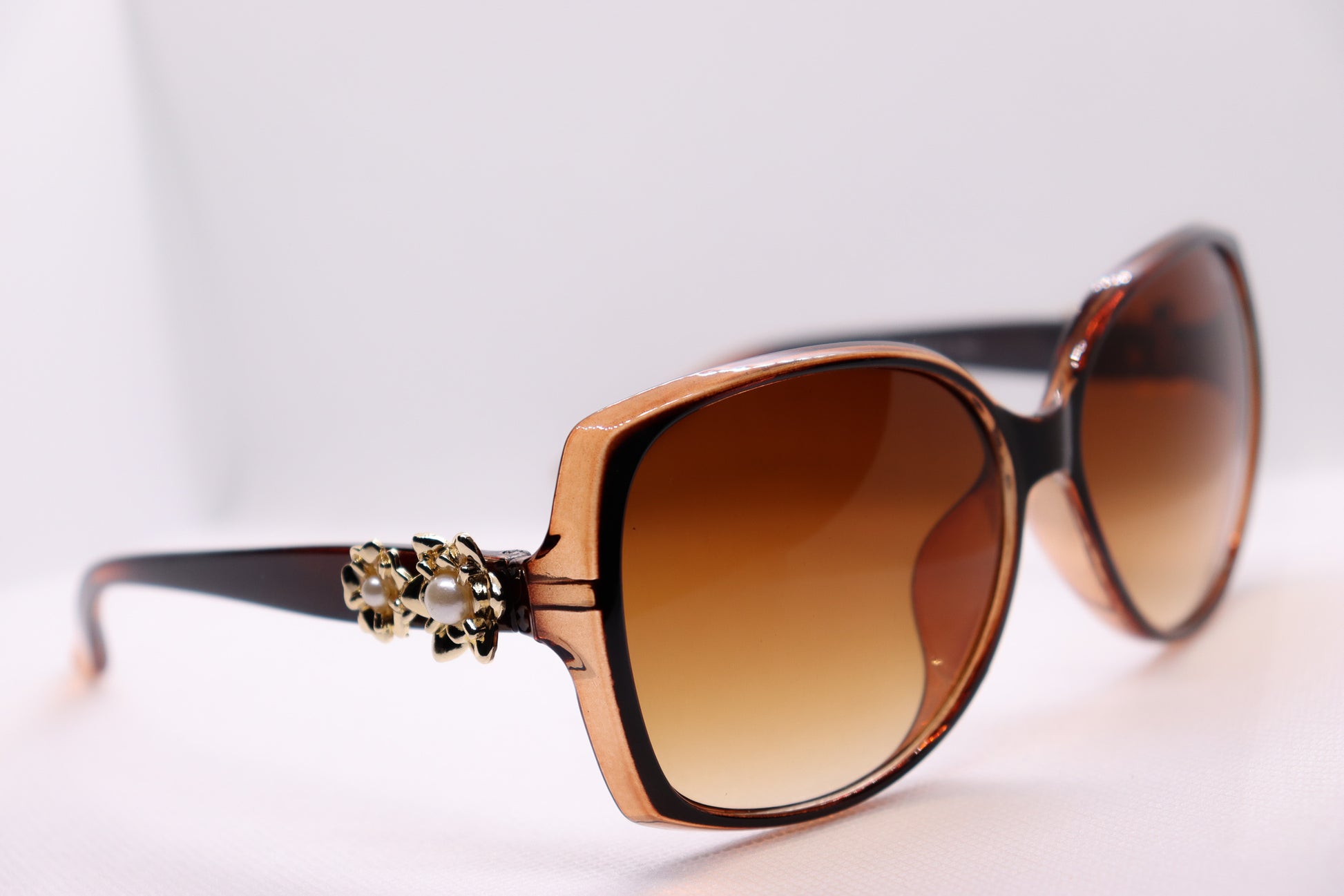 Oversized Brown Sunglasses - 2942 image 2