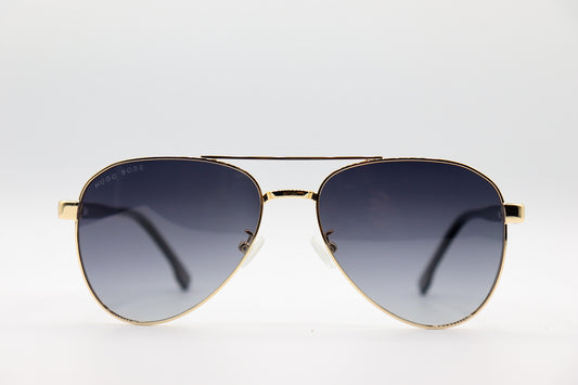 Hugo Boss Aviator Double Bridge Black & Gold – HB1046S image 0