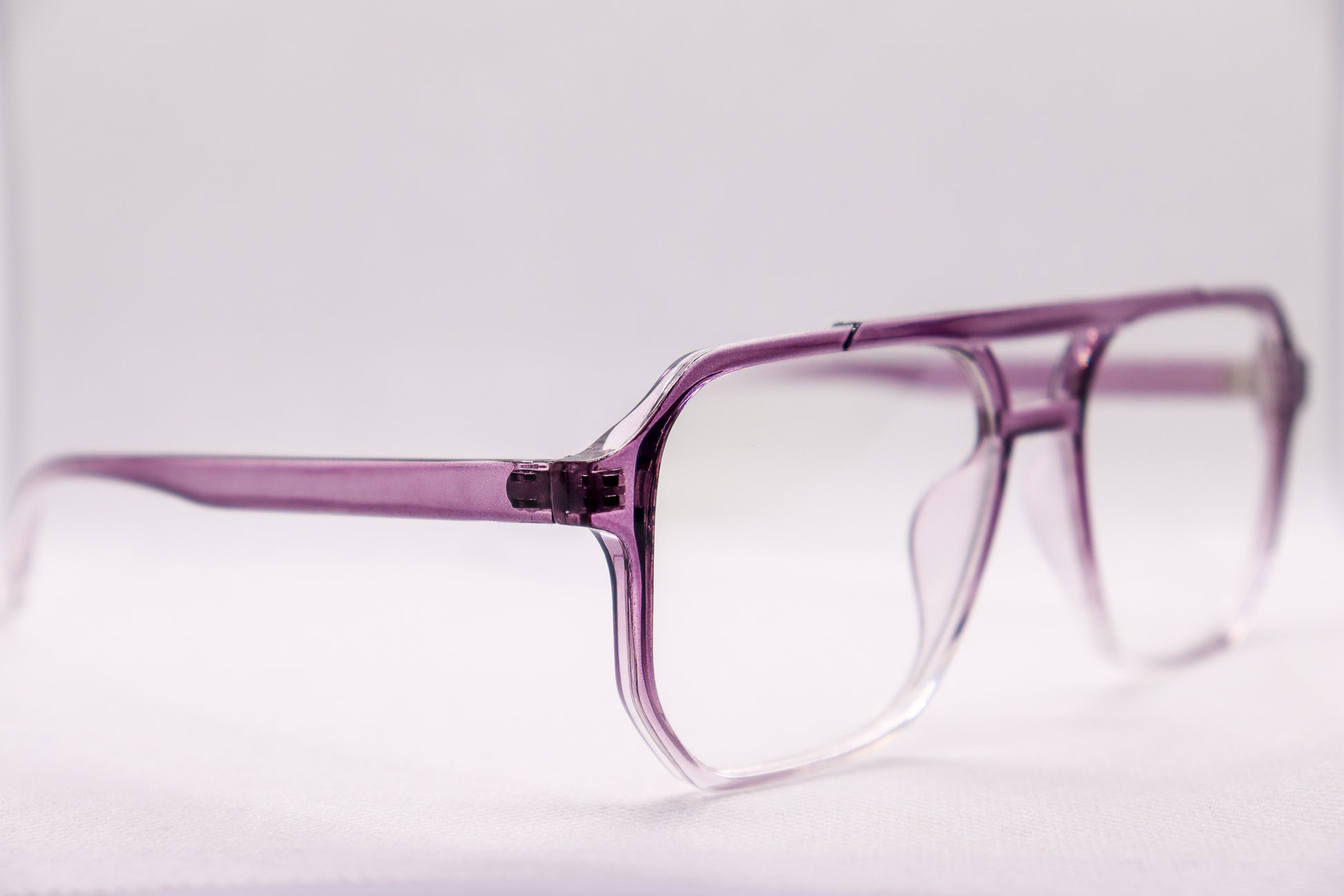 Double Bridged Gradient Purple - Eyeglasses - 6863 image 2