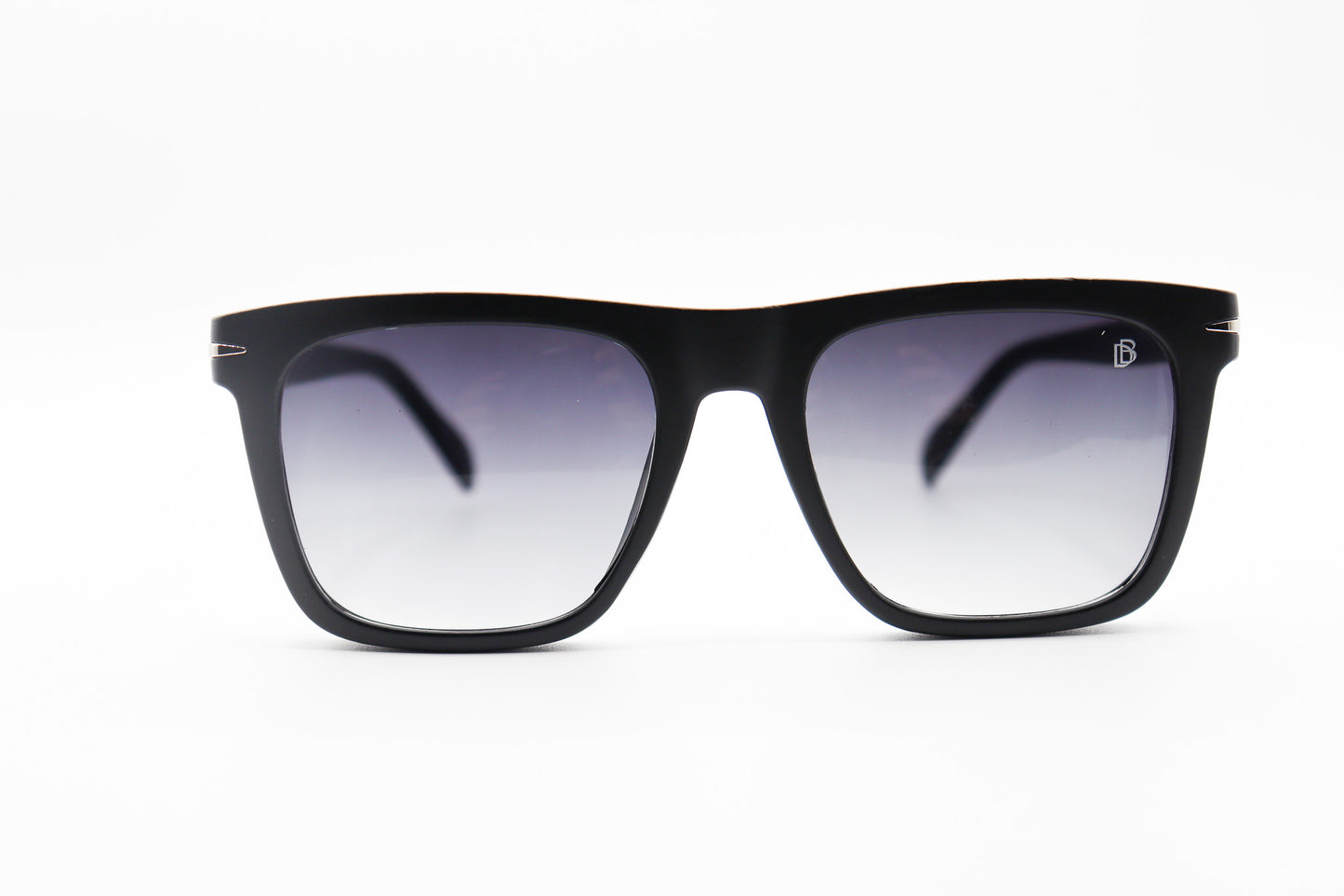 David Beckham Matt Black Square Sunglasses- DB1887 image 0