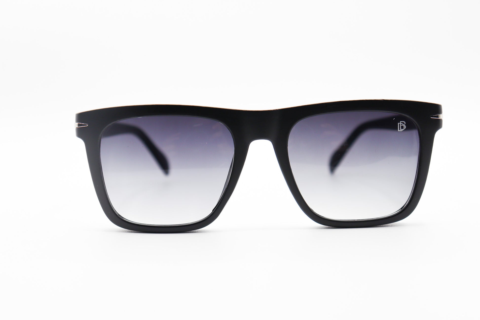 David Beckham Matt Black Square Sunglasses- DB1887 image 0
