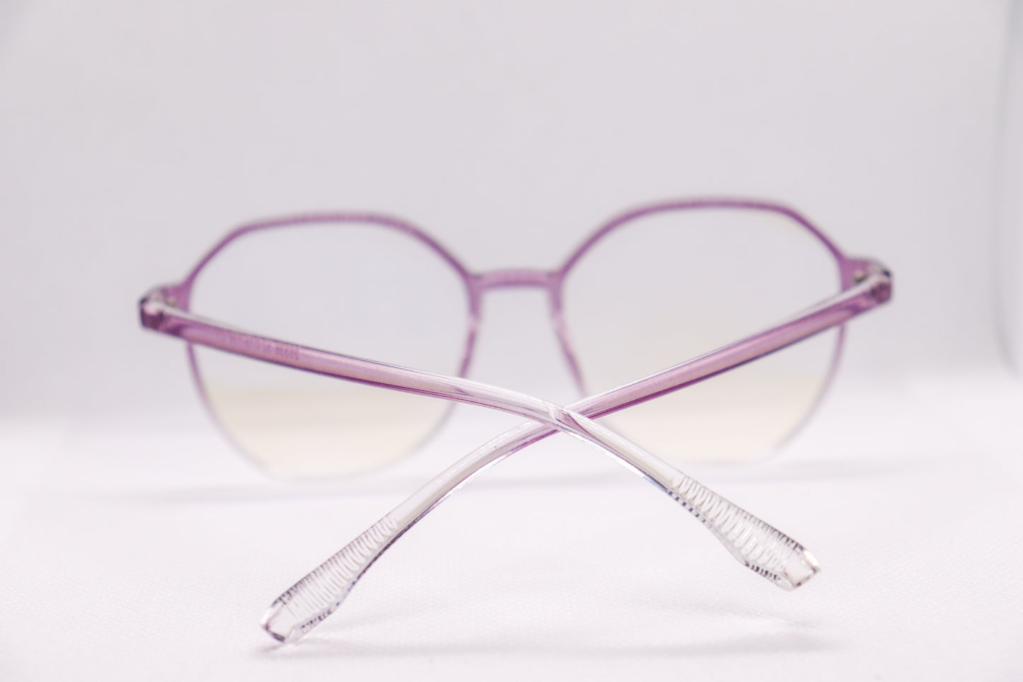 Clear Purple Gradient Eyeglasses - 9791 image 3