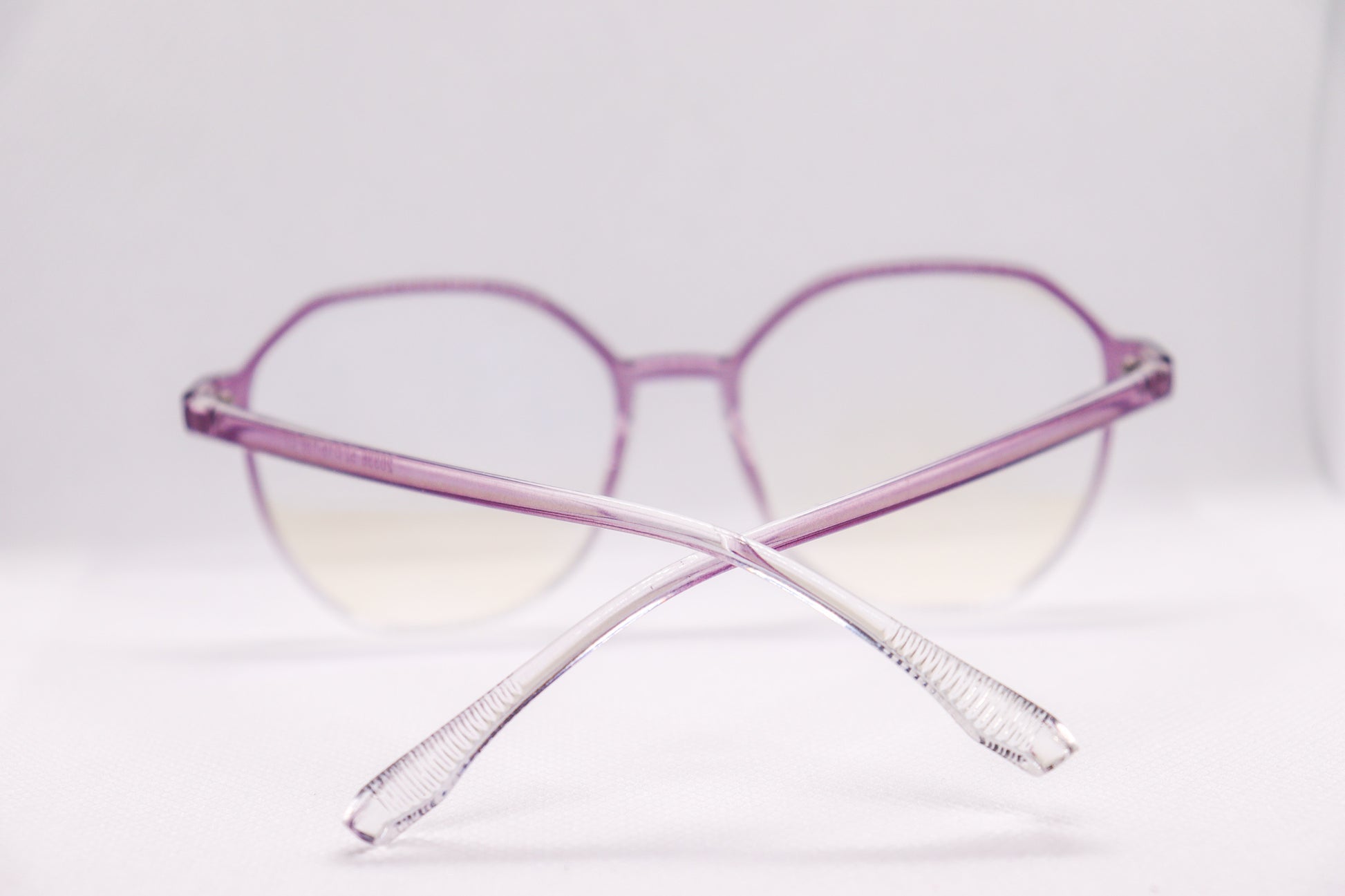 Clear Purple Gradient Eyeglasses - 9791 image 3