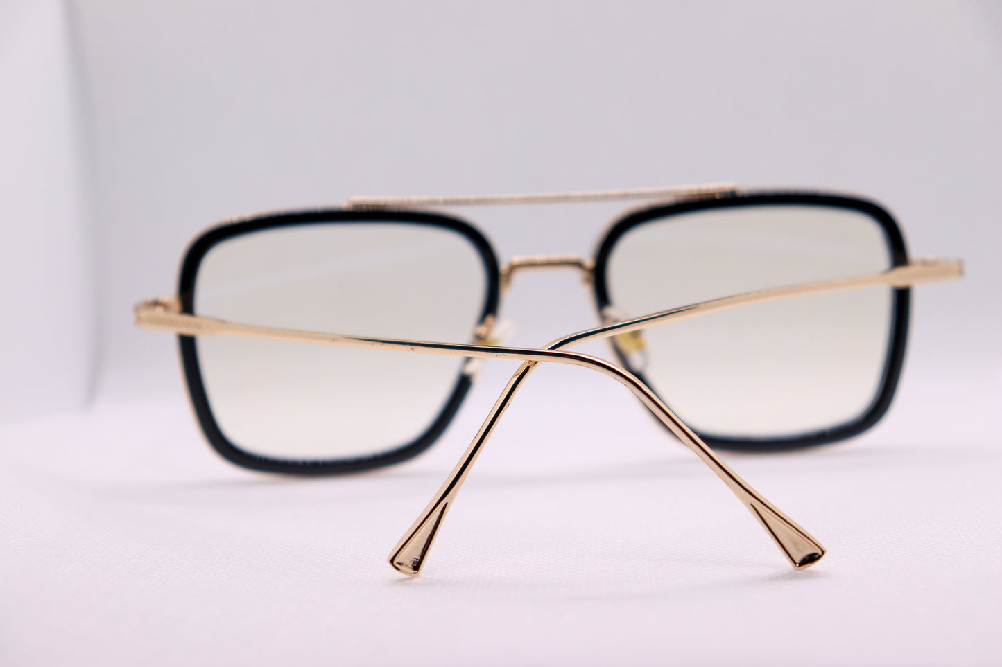 Edith Black & Gold Eyeglasses - 1375 image 8