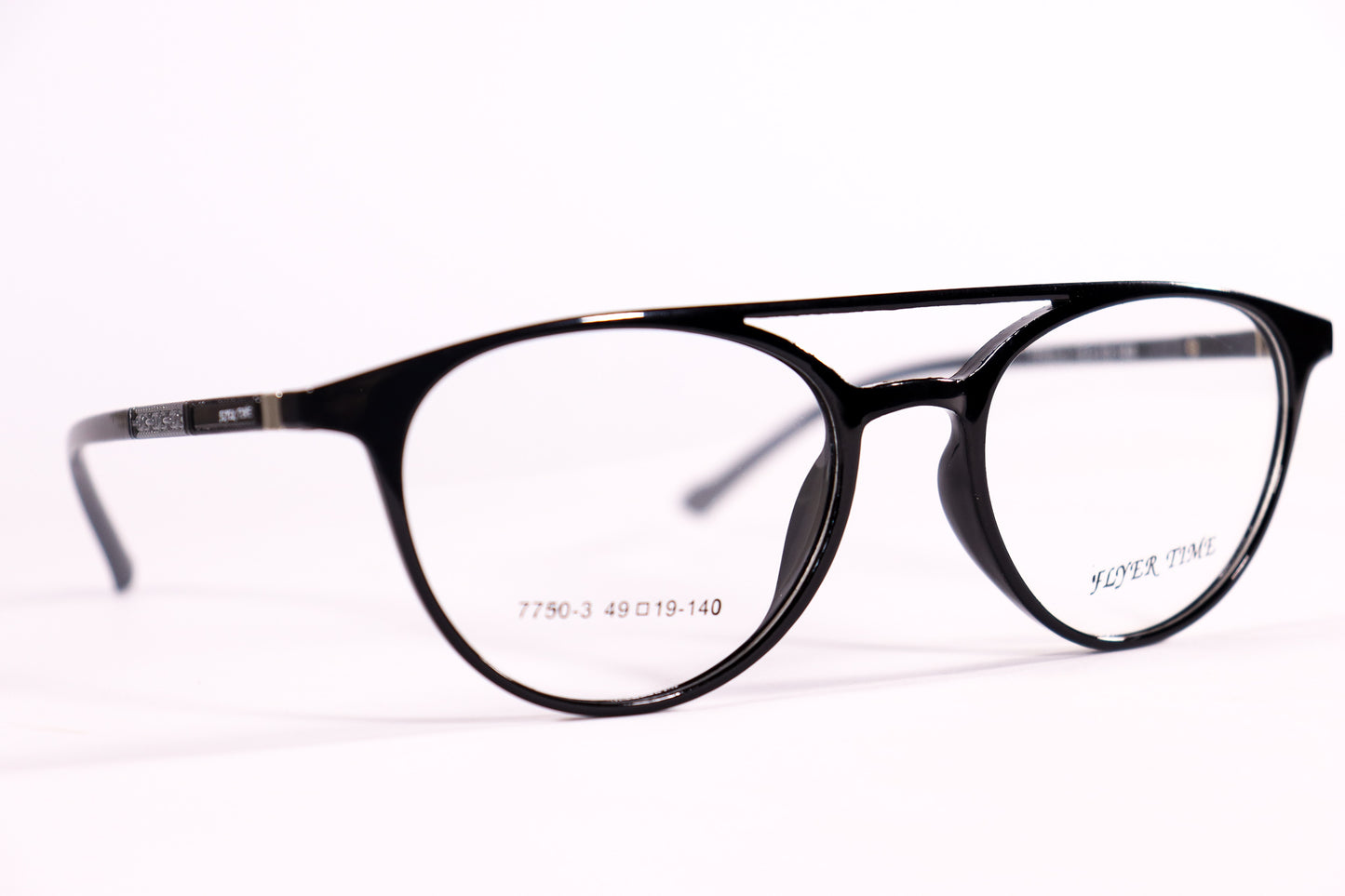 Round Double Bridge Black - BlueCut Eyeglasses - 2081 image 4