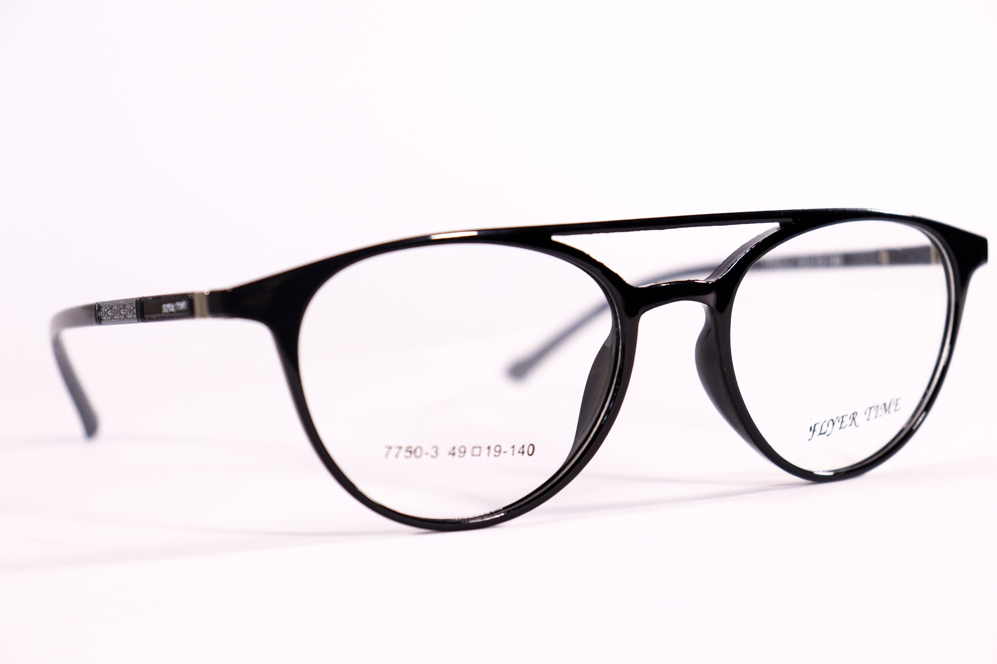 Round Double Bridge Black - BlueCut Eyeglasses - 2081 image 4