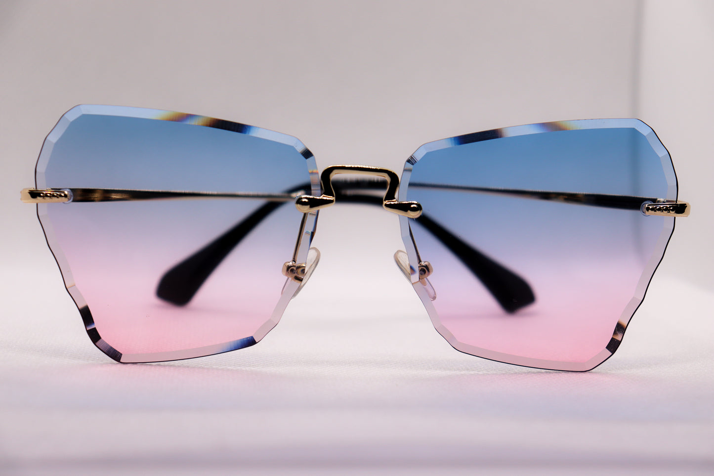 Butterfly Blue Gradient Sunglasses - 3157 image 7