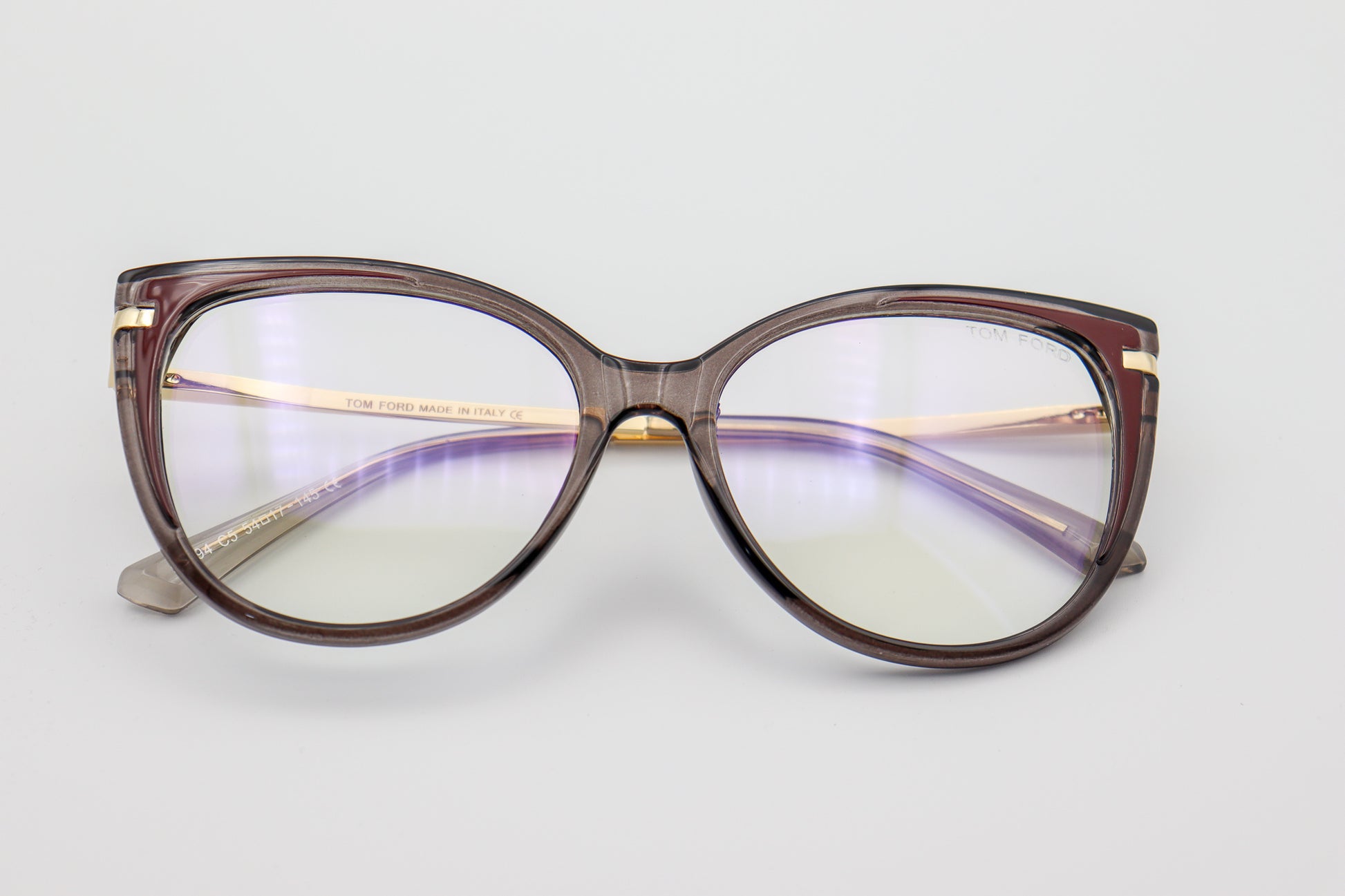 TF Cat Eye Grey & Gold-95294G image 1