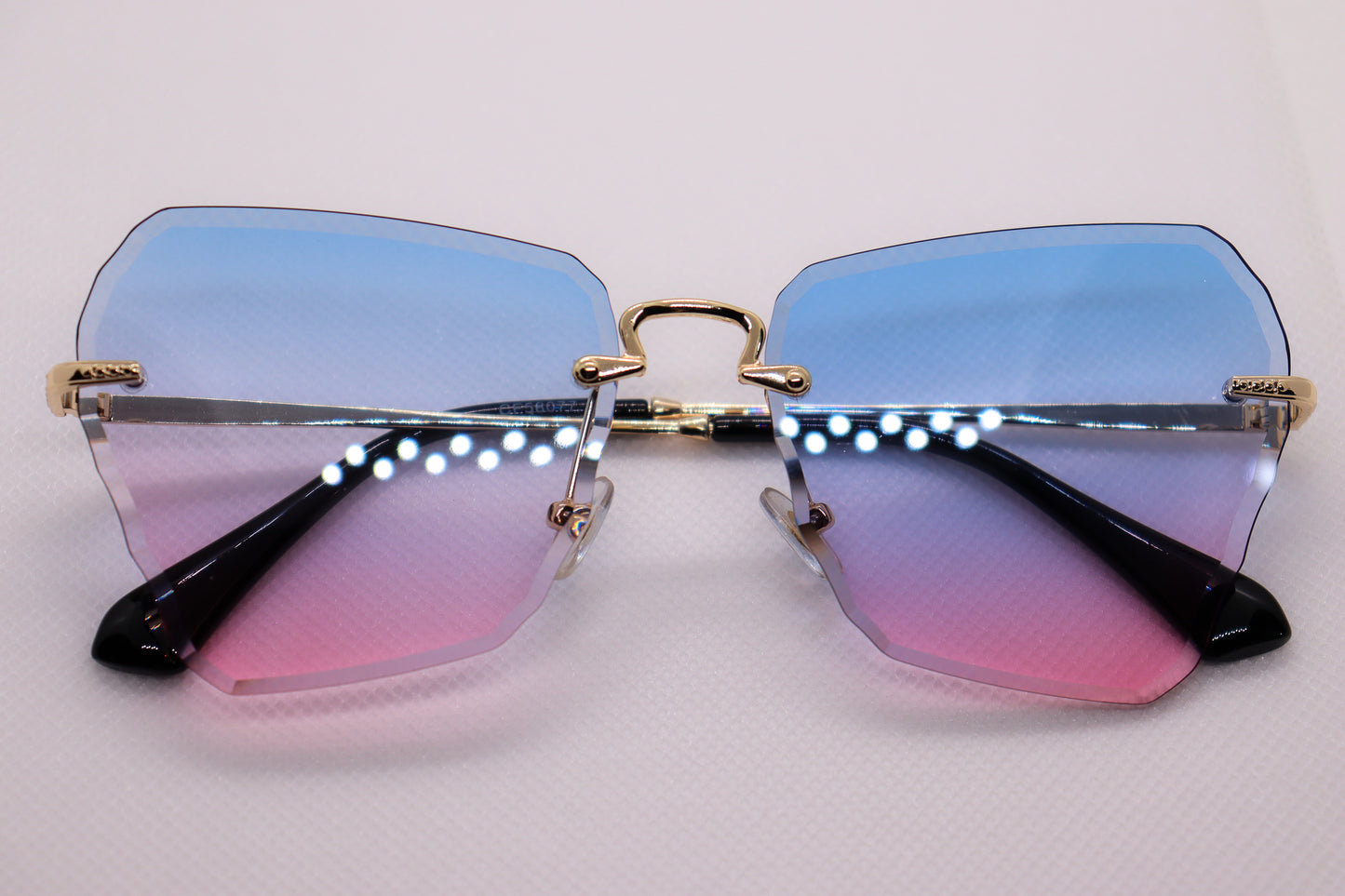 Butterfly Blue Gradient Sunglasses - 3157 image 10