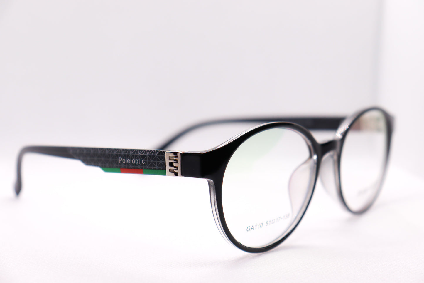 Round Black Eyeglasses - 6732 image 2