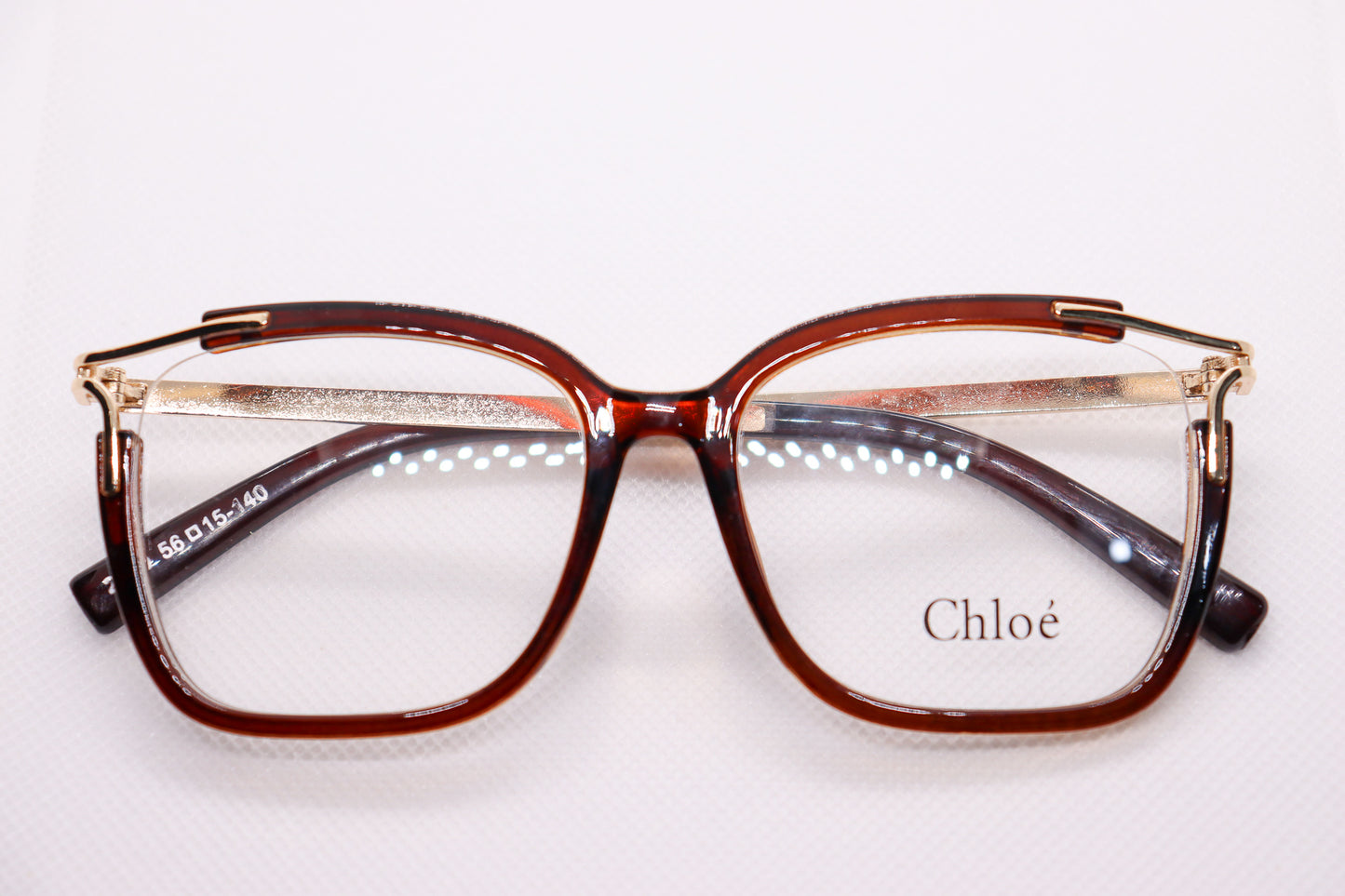 Winged Brown Eyeglasses - 7844 image 5