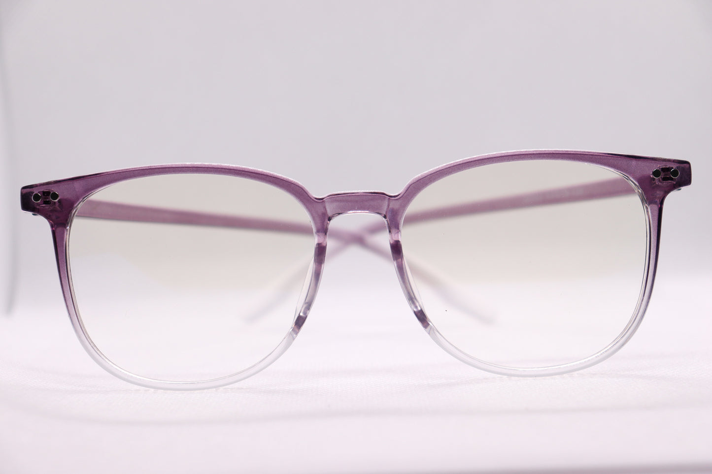 Oversized Gradient Purple Eyeglasses - 6466 image 4