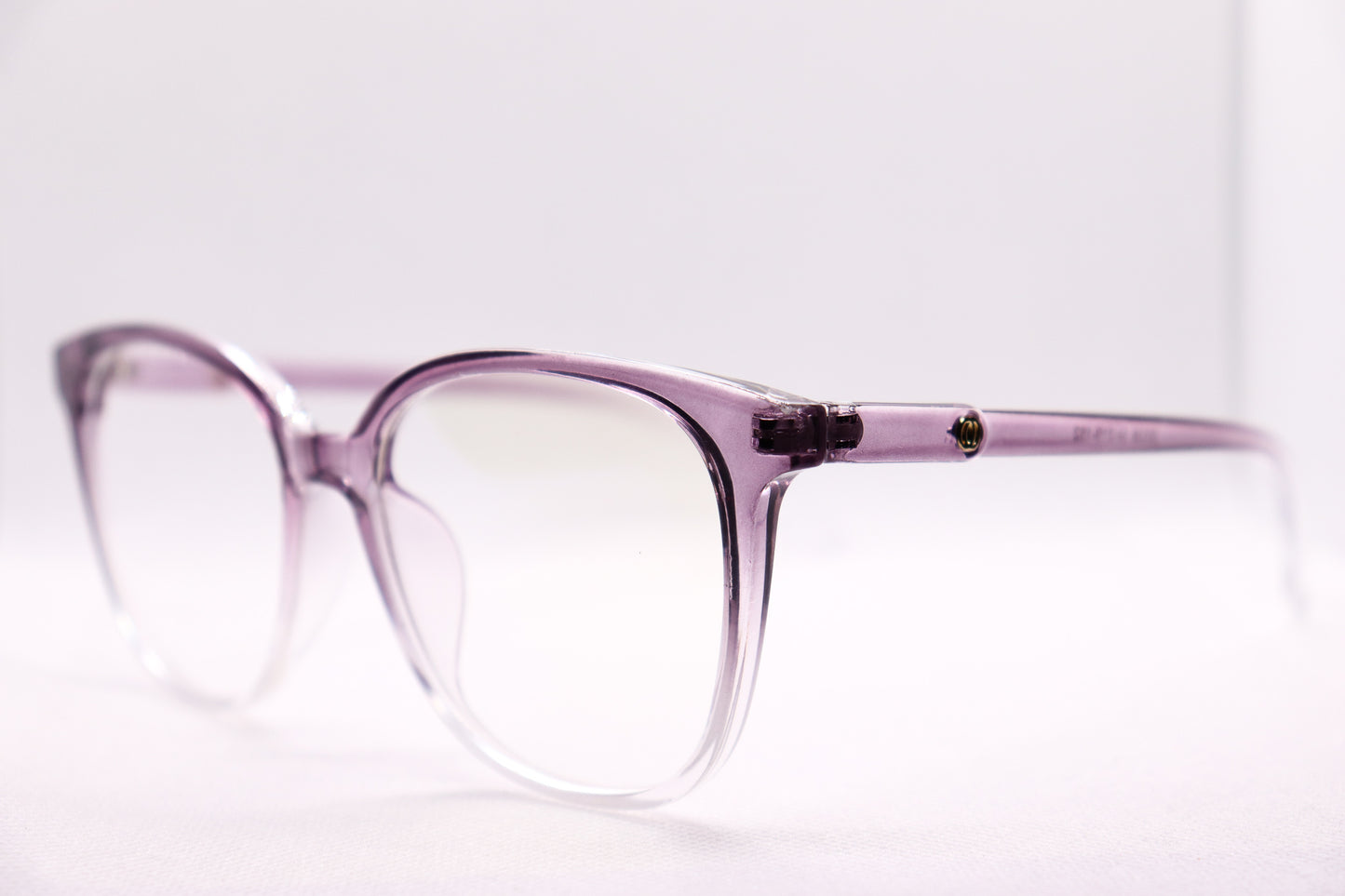 Oversized Gradient Purple Eyeglasses - 6466 image 6