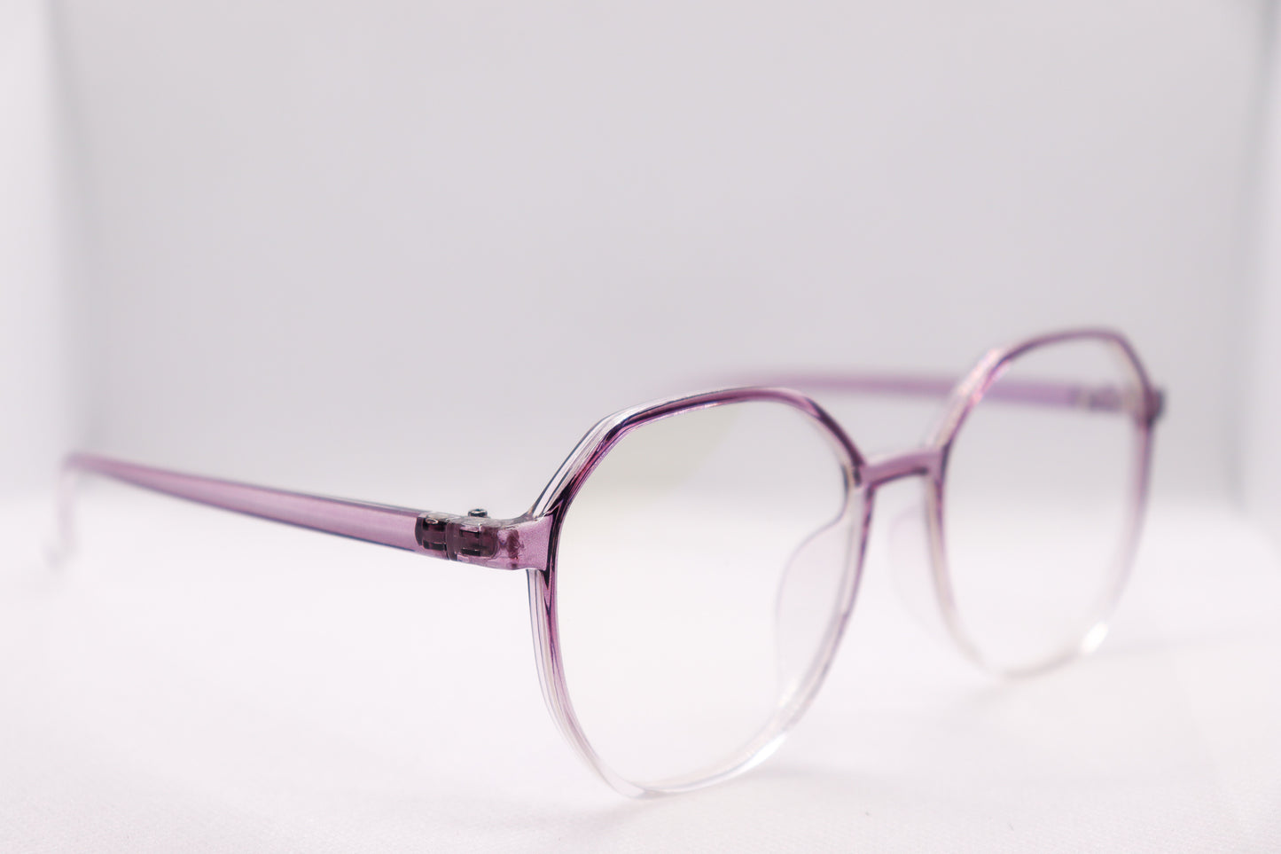 Clear Purple Gradient Eyeglasses - 9791 image 1