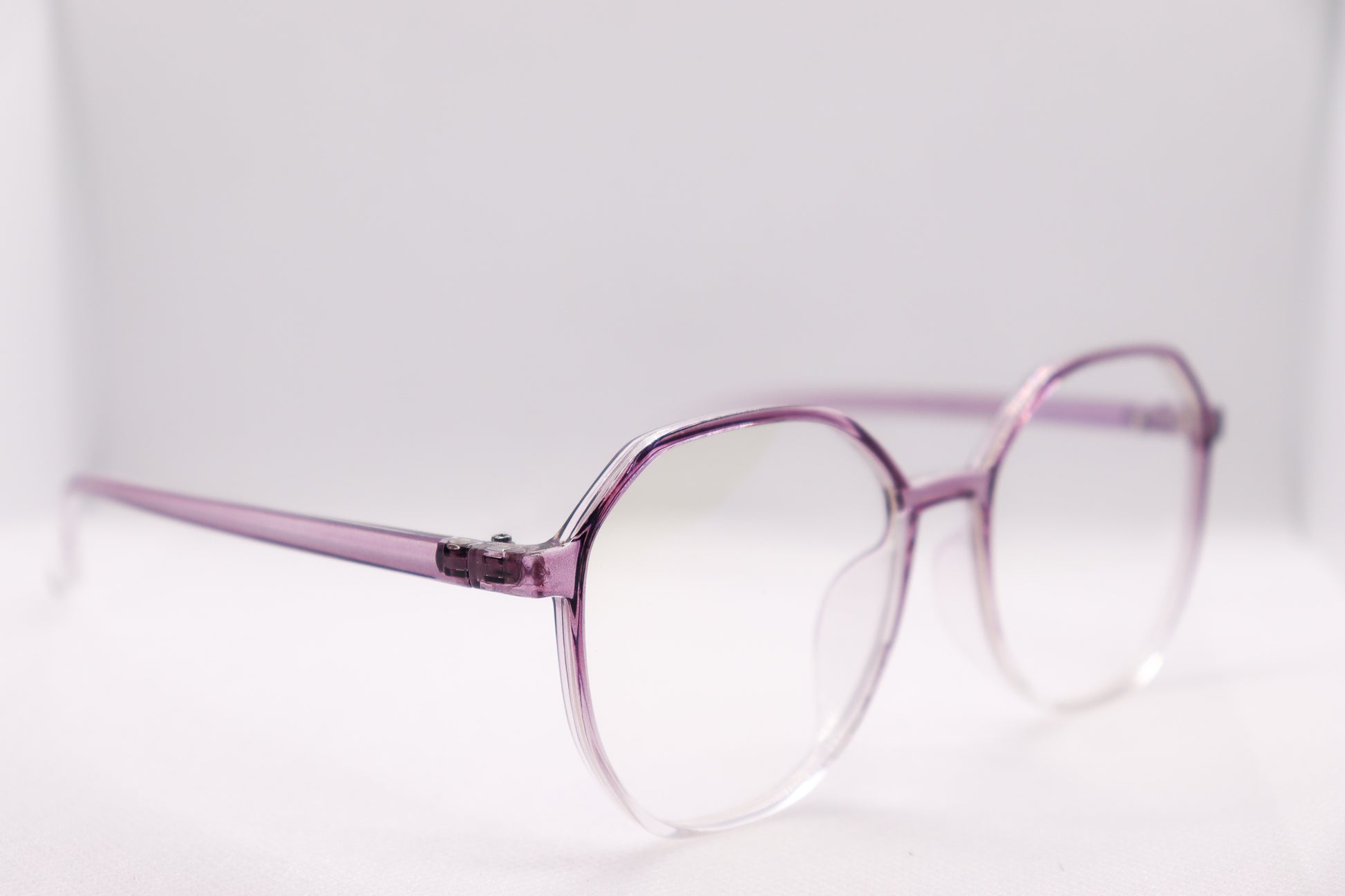 Clear Purple Gradient Eyeglasses - 9791 image 1