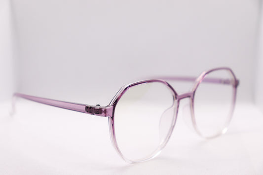 Clear Purple Gradient Eyeglasses - 9791 image 1