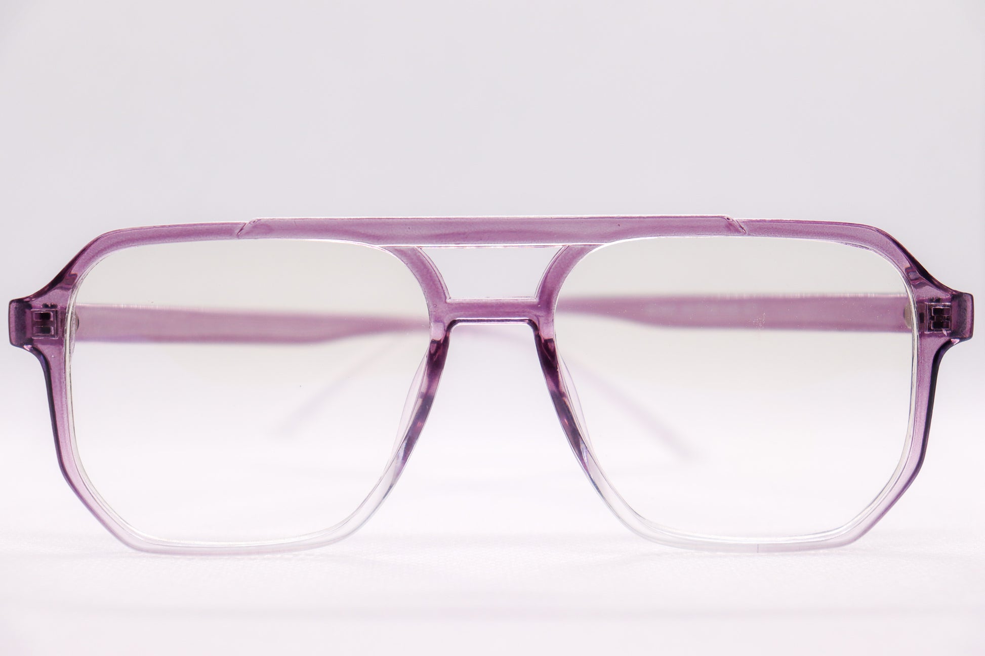 Double Bridged Gradient Purple - Eyeglasses - 6863 image 3