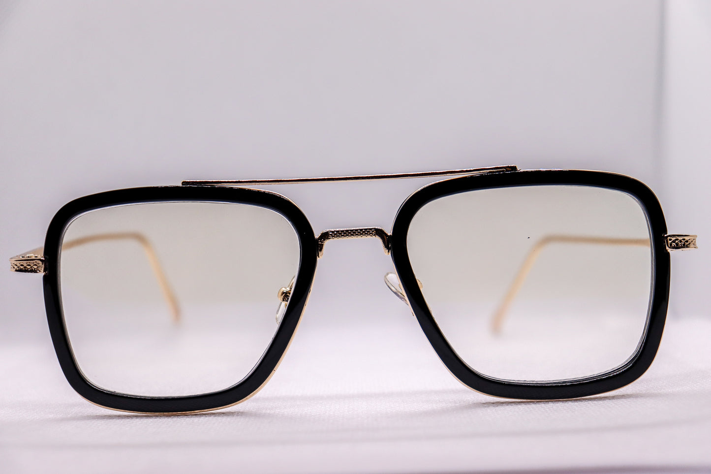 Edith Black & Gold Eyeglasses - 1375 image 1