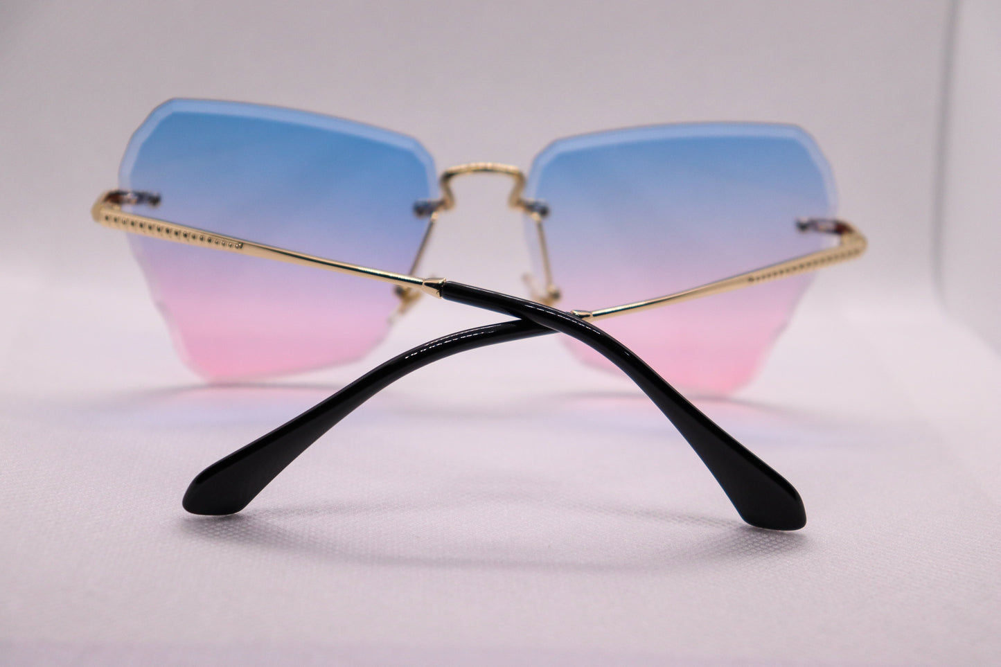 Butterfly Blue Gradient Sunglasses - 3157 image 8
